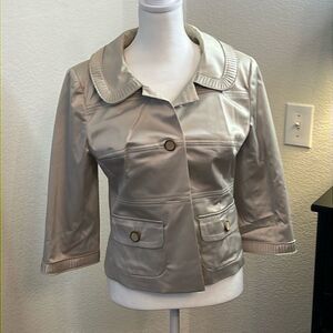 Ann Taylor Loft Scalloped Collar Jacket - Size 4